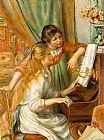 Girls Canvas Paintings - Girls at The Piano